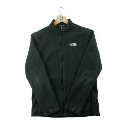Second life - Kurtka polarowa męska z wysokim kołnierzem - Stan bardzo dobry. Czarne kurtki męskie The North Face, m, bez wzorów, z materiału, trekkingowe. Za 190.96 zł.