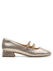 Clarks Półbuty Daiss 30 26181312 Złoty. Żółte półbuty damskie Clarks, bez wzorów, ze skóry, bez obcasa, na obcasie, bez zapięcia. Za 299.99 zł.