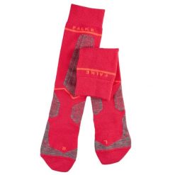 Podkolanówki damskie Falke SK Energizing Wool. Czerwone skarpety damskie Falke, bez wzorów. Za 294.50 zł.