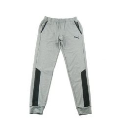 Second life - Spodnie dresowe męskie Puma do cardio treningu - Jak nowy. Szare spodnie sportowe męskie Puma, m, bez wzorów, z dresówki, do biegania. Za 85.16 zł.