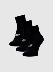 4F Skarpetki casual za kostkę (3-pack) męskie - czarne 39-42. Czarne skarpety męskie 4f, bez wzorów, z bawełny. Za 49.99 zł.