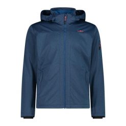 Kurtka męska turystyczna CMP 39A5027M. Niebieskie kurtki męskie CMP, l, bez wzorów, z softshellu, sportowe, z kapturem. Za 372.10 zł.