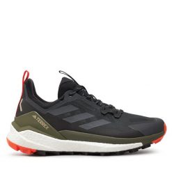 Sneakersy adidas. Białe trampki i tenisówki chłopięce Adidas, bez wzorów, bez zapięcia. Za 199.99 zł.