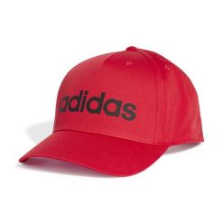 Czapka Adidas Sport Daily Dorosłych. Czerwone czapki i kapelusze męskie Adidas, bez wzorów, z bawełny, klasyczne. Za 77.45 zł.