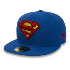 Czapka z daszkiem męska New Era Character Bas Superman Basic Cap. Niebieskie czapki i kapelusze męskie New Era, bez wzorów, z poliesteru, sportowe. Za 129.99 zł.
