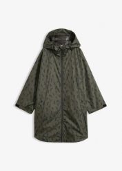 Płaszcz przeciwdeszczowy. Zielone kurtki damskie bonprix, bez wzorów, bez kaptura. Za 229.99 zł.
