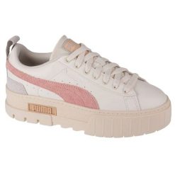 Buty Puma Mayze Thrited W 389861-02 białe. Białe obuwie sportowe damskie bez wzorów, z gumy. Za 390.18 zł.
