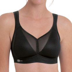 Stanik do biegania Air Control mit Delta Pad z wysoki poziomem podtrzymywania. Zielone biustonosze ANITA ACTIVE, bez wzorów, z elastanu. Za 381.00 zł.