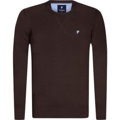 Sweter w kolorze brązowym. Brązowe swetry przez głowę męskie Denim Culture, l, bez wzorów, z bawełny, bez kołnierzyka. W wyprzedaży za 129.95 zł.