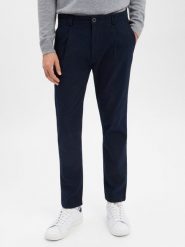 Finshley & Harding Męskie spodnie plisowane - Todd Mężczyźni niebieski jednolity, 36-34. Niebieskie spodnie materiałowe męskie Finshley & Harding, m, bez wzorów. Za 349.95 zł.