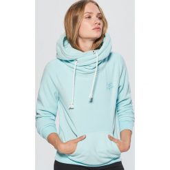 Bluza z kołnierzem - Turkusowy. Niebieskie bluzy damskie Cropp. Za 89.99 zł.