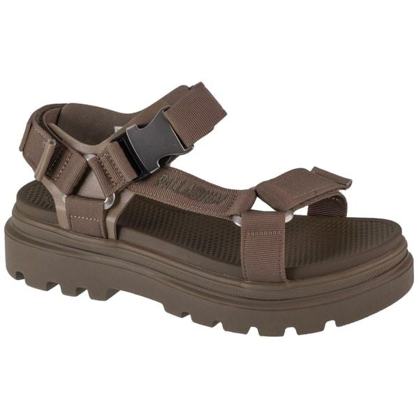 Sandały damskie, Pallacruise Strap. Zielone sandały damskie Palladium, bez wzorów, bez obcasa, bez zapięcia. Za 369.99 zł.