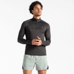 Bluza sportowa męska z suwakiem termiczna Powet Up II. Czarne bluzy męskie Dare 2b, m, bez wzorów, z polaru, bez kaptura, na jogę i pilates. W wyprzedaży za 89.99 zł.
