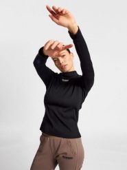 Damski sweter z golfem Hummel LGC Gisa. Czarne swetry damskie Hummel, na jesień, xl, bez wzorów, z bawełny, klasyczne, bez kołnierzyka, moda ciążowa, bez ramiączek, długie, bez kaptura. Za 169.95 zł.