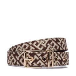 Pasek Tommy Hilfiger. Brązowe paski damskie Tommy Hilfiger, bez wzorów. Za 249.99 zł.