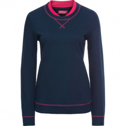 Bluza z podwójnym kołnierzem, długi rękaw bonprix ciemnoniebieski. Bluzy damskie marki KALENJI. Za 49.99 zł.