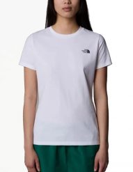 The North Face Koszulka S/S Simple Dome Nf0A87Nhfn4. Białe koszulki sportowe damskie The North Face, s, bez wzorów, z bawełny, bez kołnierzyka, bez ramiączek, trekkingowe. Za 104.99 zł.
