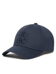 HUGO Czapka z daszkiem Jude 50533409 Granatowy. Niebieskie rękawiczki męskie Hugo, bez wzorów, z bawełny. Za 139.99 zł.