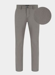 Szare spodnie męskie chino P21WF-WX-045-S-R. Szare spodnie materiałowe męskie Pako Lorente, l, bez wzorów, z bawełny, casualowe. Za 69.99 zł.