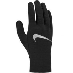Rękawiczki Męskie N1002980082 ThermaFit. Czarne rękawiczki męskie Nike, bez wzorów, sportowe. Za 303.99 zł.