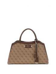 Guess Torebka 182876 Brązowy. Brązowe listonoszki damskie Guess, z aplikacjami, bez dodatków. Za 634.99 zł.