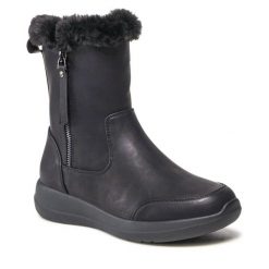 Botki Clara Barson. Czarne botki damskie Clara Barson, bez obcasa, na płaskiej podeszwie, bez zapięcia. Za 101.99 zł.