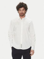 La Martina Koszula Aaron MACE30 PP483 Biały Regular Fit. Białe koszule męskie La Martina, m, bez wzorów, z bawełny, bez kołnierzyka, bez ramiączek. Za 439.99 zł.