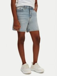 Calvin Klein Jeans Szorty jeansowe LVCKSJC19G Niebieski jasny Regular Fit. Niebieskie spodenki dla dziewczynek Calvin Klein Jeans, bez wzorów, z bawełny. Za 209.99 zł.