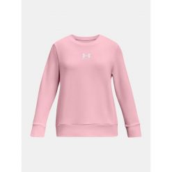 Bluza Dziewczęca Under Armour Nierozpinana Różowa 160/170. Czerwone bluzy dla dziewczynek Under Armour, bez wzorów, bez ramiączek, bez kaptura. Za 219.99 zł.