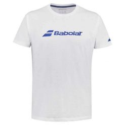 Babolat Exs Babolat Tee Shirt. Białe koszulki sportowe męskie BABOLAT, bez wzorów, bez kołnierzyka, bez ramiączek. Za 109.99 zł.