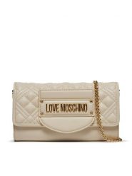LOVE MOSCHINO Torebka JC4054PP1ILA0110 Écru. Torebki do ręki damskie Love Moschino, bez wzorów, ze skóry, wizytowe, bez dodatków. Za 679.99 zł.