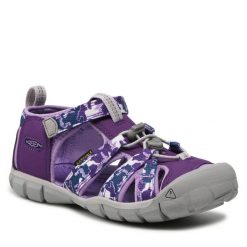 Sandały Keen. Fioletowe sandały dziewczęce Keen, bez zapięcia. Za 179.99 zł.