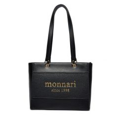 Torebka Monnari. Czarne listonoszki damskie Monnari, bez wzorów, bez dodatków. Za 99.99 zł.