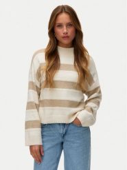 Vero Moda Sweter Inez 10331538 Beżowy Regular Fit. Brązowe swetry damskie Vero Moda, l, bez wzorów, z syntetyku, bez kołnierzyka, bez ramiączek, bez kaptura. Za 159.99 zł.