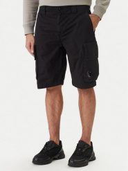 C.P. Company Szorty materiałowe 20CMBE245A110340O Czarny Regular Fit. Czarne szorty męskie C.P. Company, m, bez wzorów, z bawełny. Za 1,309.00 zł.
