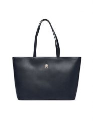 Tommy Hilfiger Torebka Im Latam Corp Tote AW0AW17322 Granatowy. Niebieskie torebki do ręki damskie Tommy Hilfiger, bez wzorów, ze skóry, bez dodatków. Za 529.99 zł.
