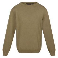 Męski Sweter Z Dzianiny Kaelen. Brązowe swetry przez głowę męskie Regatta, m, bez wzorów, z dzianiny, bez kołnierzyka. Za 70.99 zł.