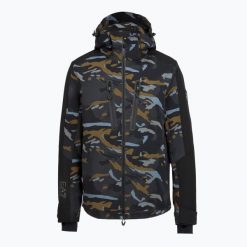 Kurtka narciarska męska EA7 Emporio Armani Ski Kitzbuhel Protectum7 Graphic. Brązowe kurtki snowboardowe męskie EA7 Emporio Armani, l, bez wzorów, z syntetyku, bez kaptura, narciarskie. Za 2,099.00 zł.
