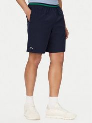 Lacoste Szorty sportowe GH7413 Granatowy Regular Fit. Niebieskie krótkie spodenki sportowe męskie Lacoste, m, bez wzorów, z syntetyku. Za 429.99 zł.