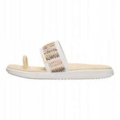 HeyDude Damskie Sandały Maui Breeze Toe Loop. Białe sandały damskie Hey dude, bez wzorów, z materiału, bez obcasa, bez zapięcia. Za 199.00 zł.