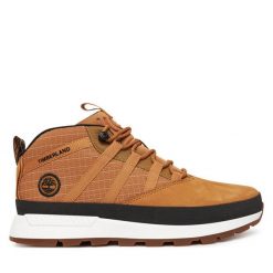 Sneakersy Timberland. Brązowe trampki i tenisówki chłopięce Timberland, bez wzorów, bez zapięcia. Za 349.99 zł.