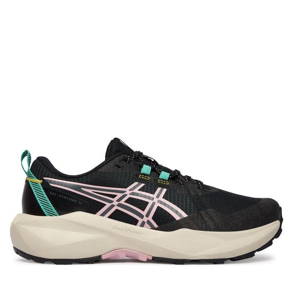 Buty do biegania Asics. Czarne obuwie sportowe damskie Asics, bez wzorów, do biegania. Za 354.99 zł.