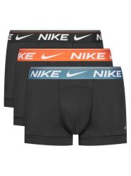 Nike Komplet 3 par bokserek Trunk 0000KE1256 Czarny. Czarne bokserki męskie Nike, l, bez wzorów, z syntetyku. Za 159.99 zł.