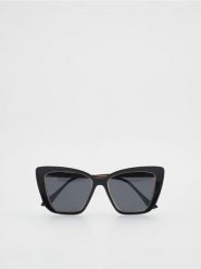 Okulary przeciwsłoneczne z polaryzacją - czarny. Czarne okulary przeciwsłoneczne damskie Reserved. W wyprzedaży za 39.99 zł.