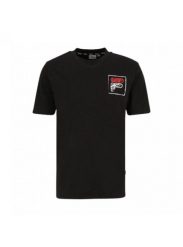 Koszulka męska FILA Luton Graphic. Czarne koszulki sportowe męskie Fila, m, bez wzorów, z bawełny, bez kołnierzyka, bez ramiączek. Za 149.99 zł.