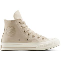 Buty sportowe damskie Converse Chuck 70. Brązowe obuwie sportowe damskie Converse, bez wzorów, ze skóry ekologicznej. Za 590.00 zł.