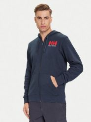 Helly Hansen Bluza HH Logo 54581 Granatowy Regular Fit. Niebieskie bluzy męskie Helly Hansen, m, bez wzorów, z bawełny, bez kaptura. Za 339.99 zł.