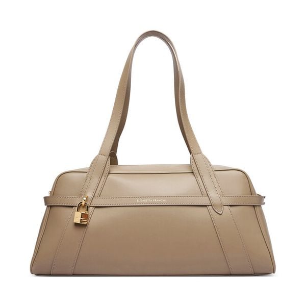 Torebka Elisabetta Franchi. Brązowe torebki do ręki damskie Elisabetta Franchi, bez wzorów, klasyczne, bez dodatków. Za 2,547.99 zł.