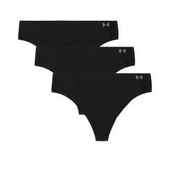 Majtki damskie stringi Under Armour Pure Stretch 3-PAK. Czarne stringi damskie Under Armour, m, bez wzorów, z bawełny. Za 83.99 zł.