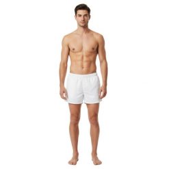 Spodenki kąpielowe męskie Sundek Rainbow Back Stripe. Białe kąpielówki męskie SUNDEK, m, bez wzorów, z poliesteru. W wyprzedaży za 240.00 zł.